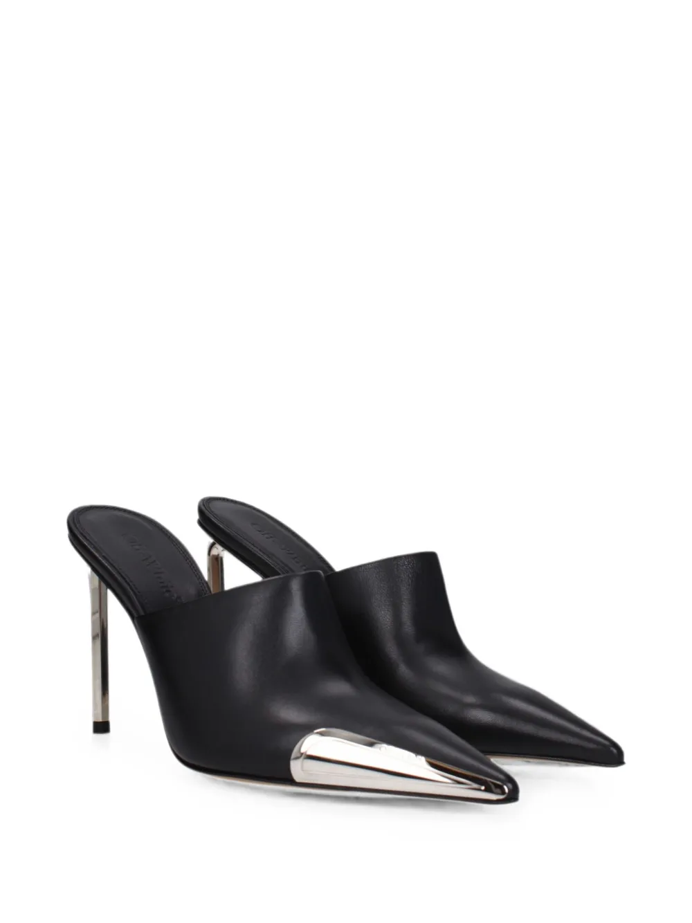 Off-White Leren pumps met metalen afwerking Zwart