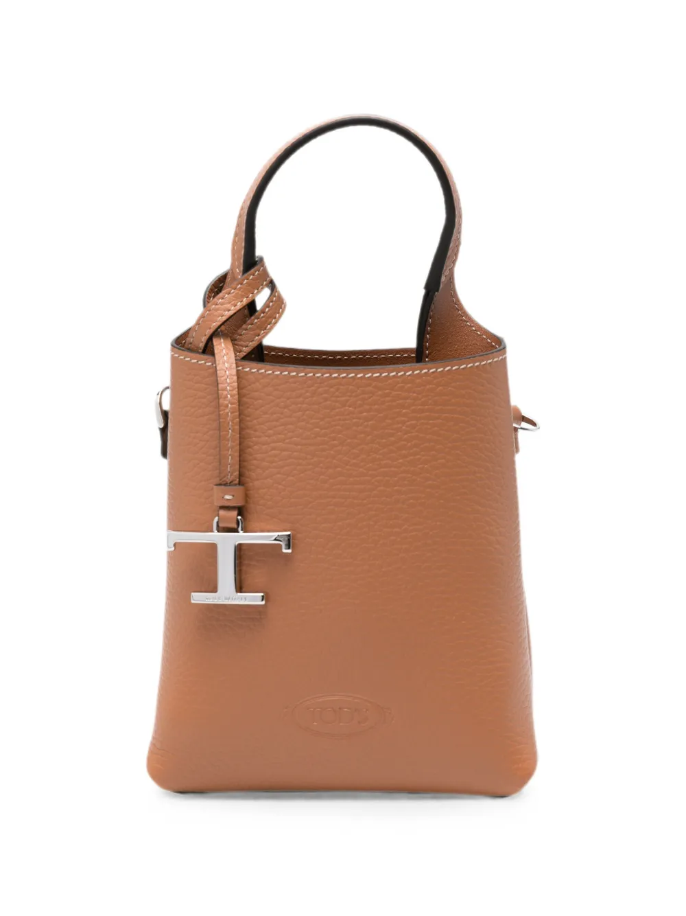 Tod's micro T Timeless leather tote bag - Brown
