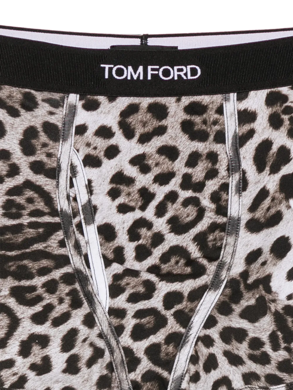 TOM FORD katoenen-boxershorts met luipaardprint Beige