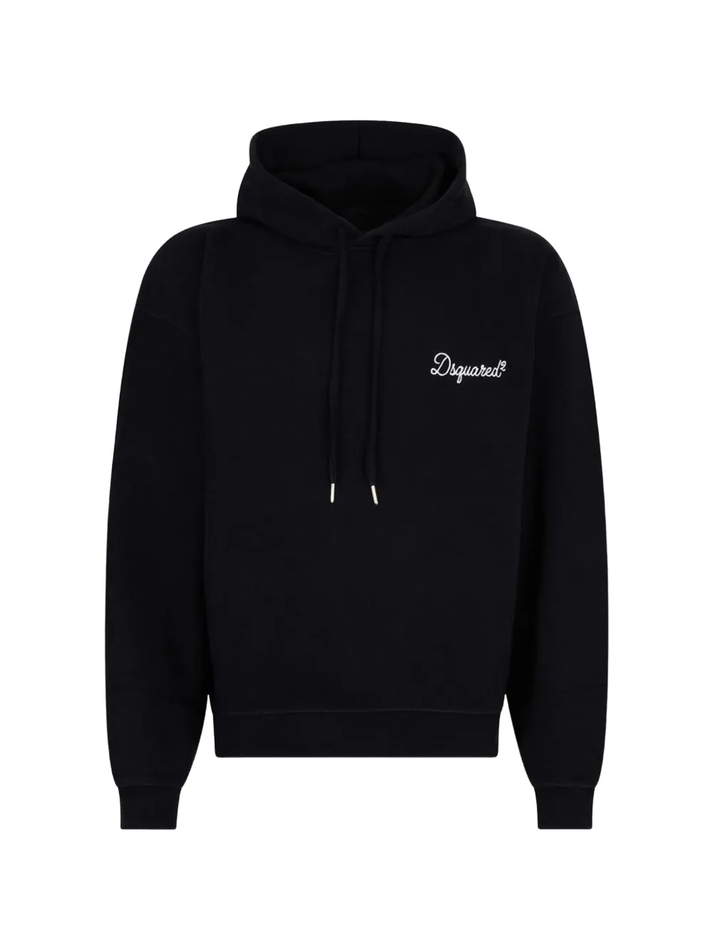 Dsquared2 Logo-print Drawstring Hoodie In Black
