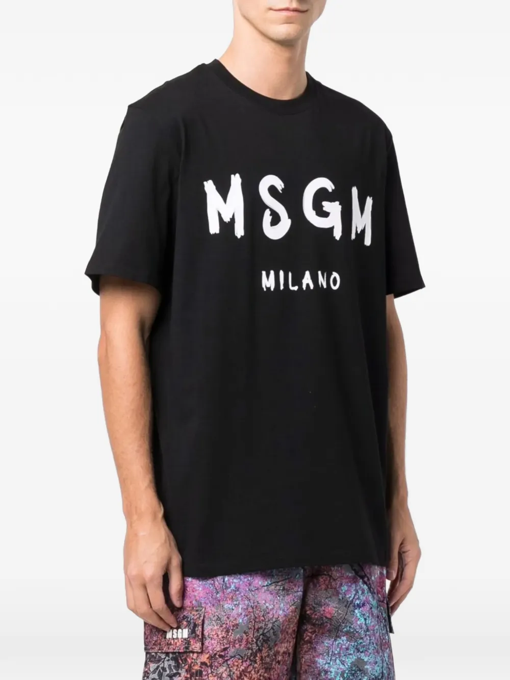 MSGM T-shirt met logo Zwart