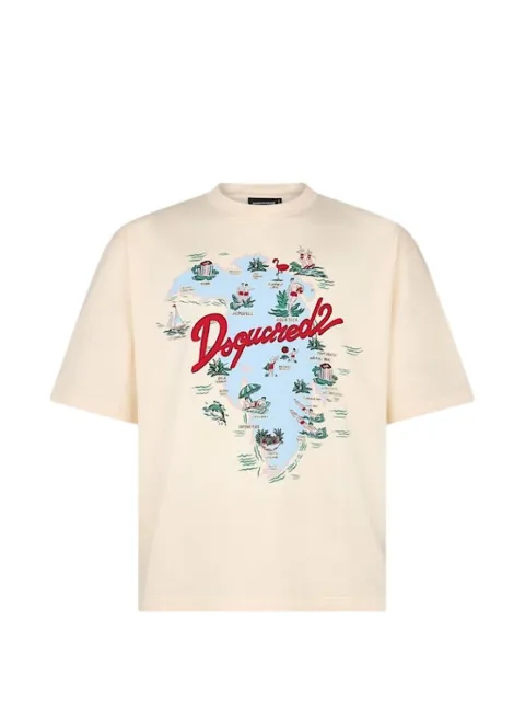 DSQUARED2 T-shirt con stampa Aloha