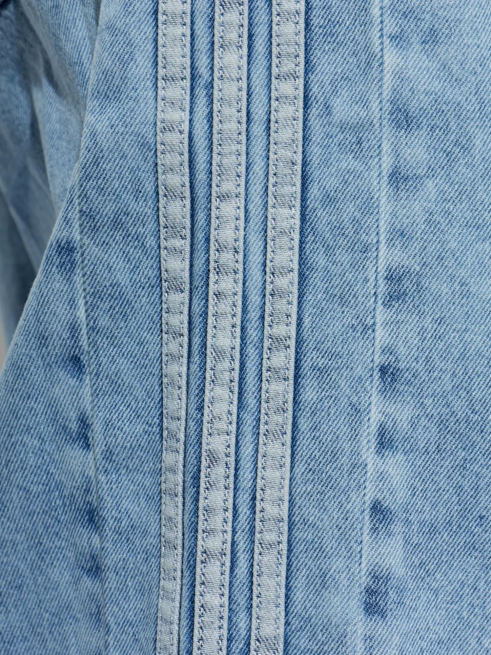 adidas Adibreak logo-patch wide-leg jeans Blauw