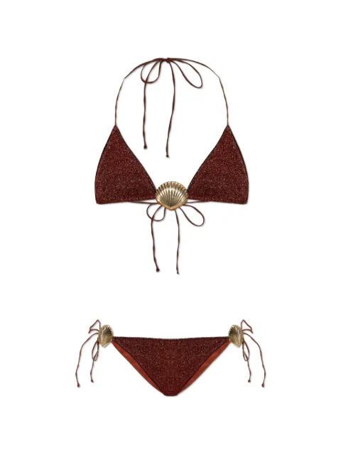 Oséree shell-detail bikini