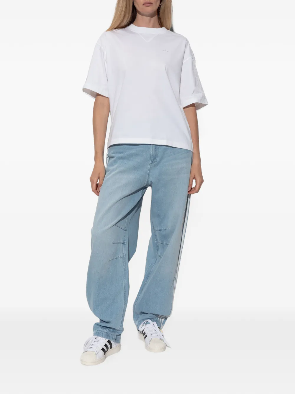 adidas x Coca-Cola GFX Banana Pants side-stripe panelled jeans Blauw