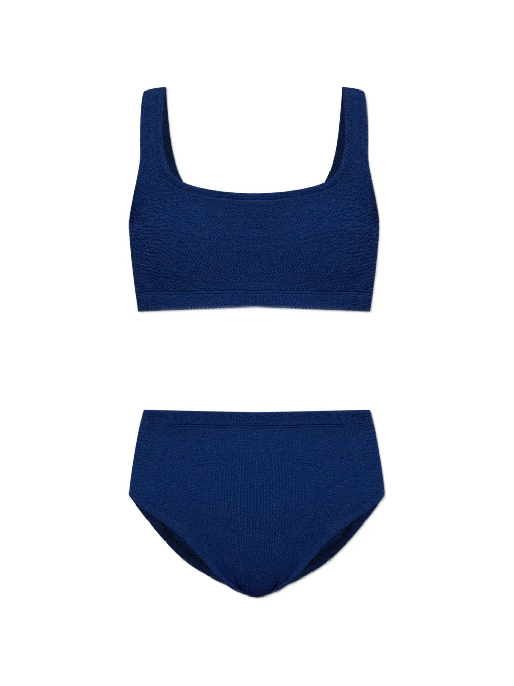 Hunza G Patricia crinkle-effect bikini - Blu
