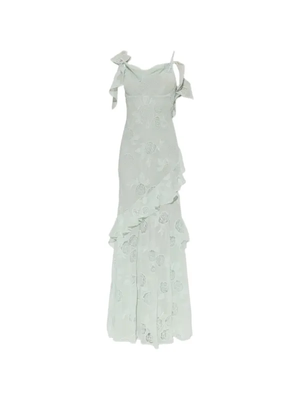 self portrait floral lace maxi dress Self-Portrait Embellished floral lace maxi dress Self-Portrait
