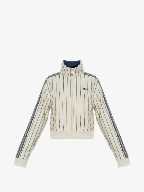 adidas reversible pinstriped bomber jacket