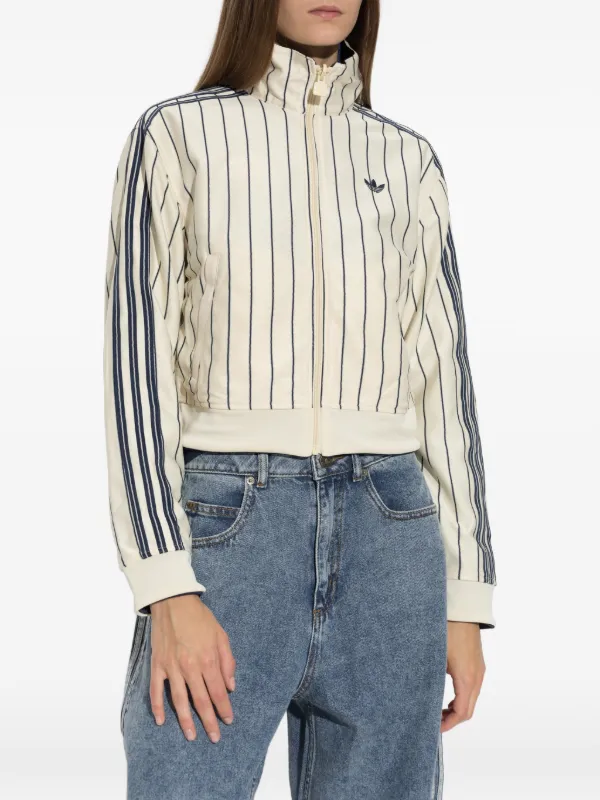 Adidas Jaqueta Bomber Risca De Giz Dupla Face | Neutro | FARFETCH BR