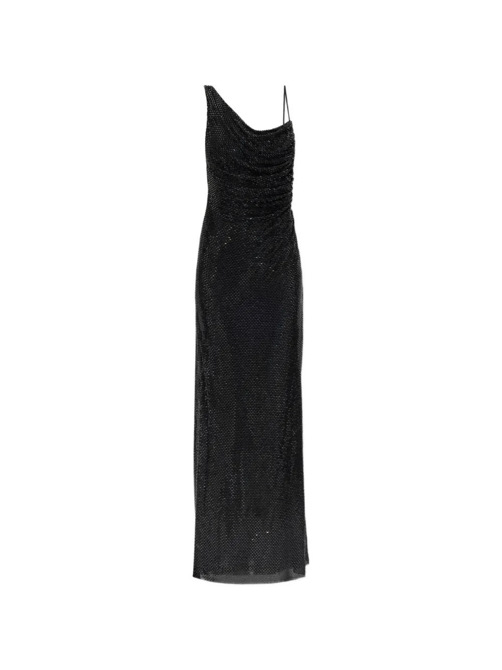 Self-Portrait bead-embellished cowl-neck maxi dress - Nero