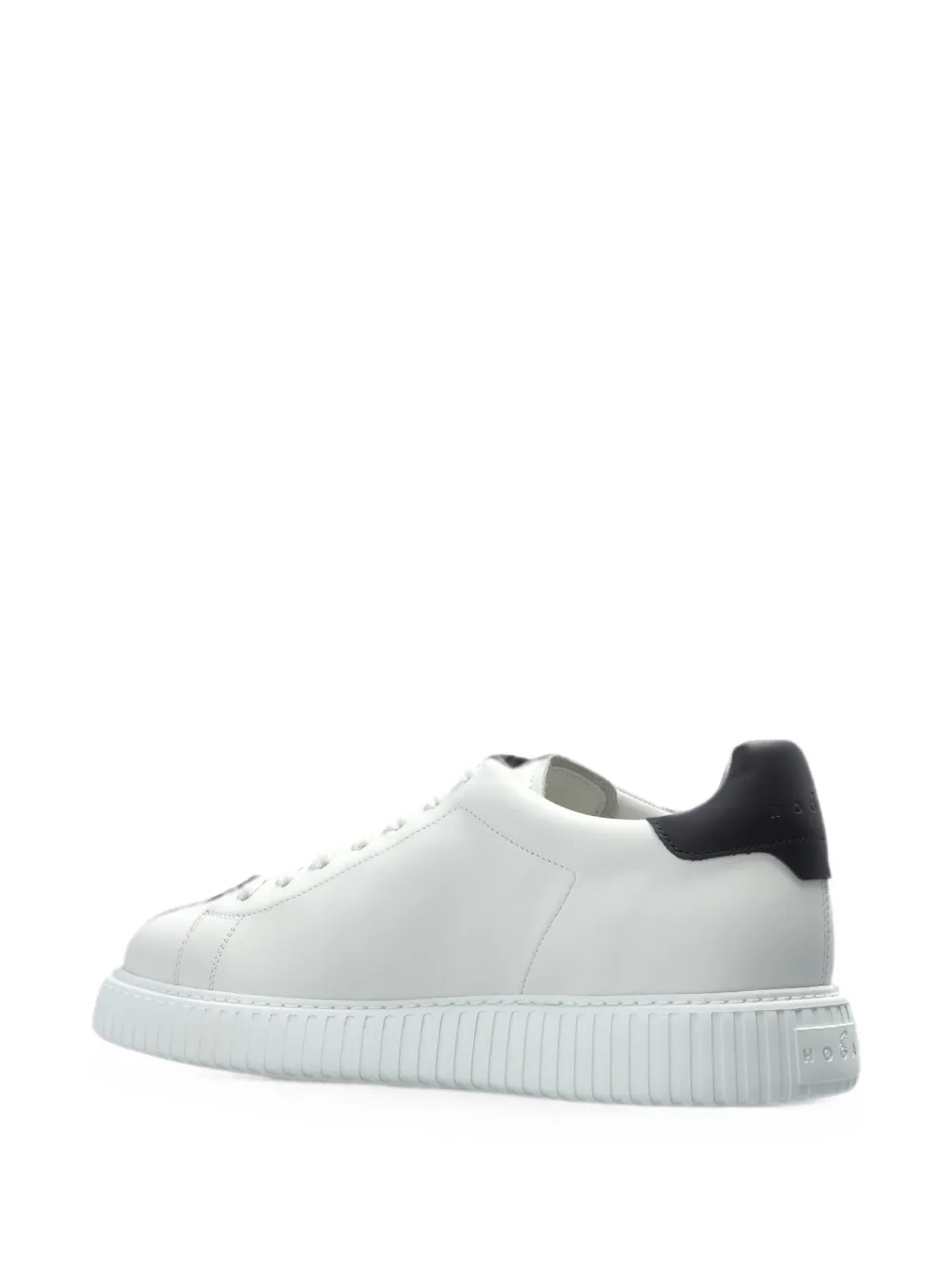 Hogan Leren sneakers met geperforeerde details Wit