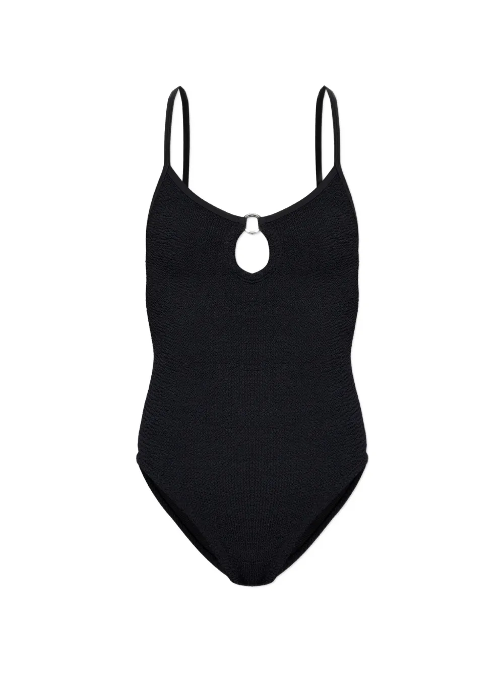 Hunza G Toni crinkle-effect swimsuit - Nero