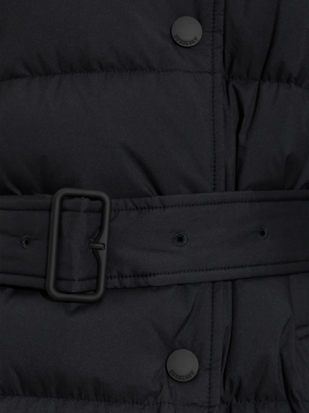 Burberry Kent jas met ceintuur Zwart