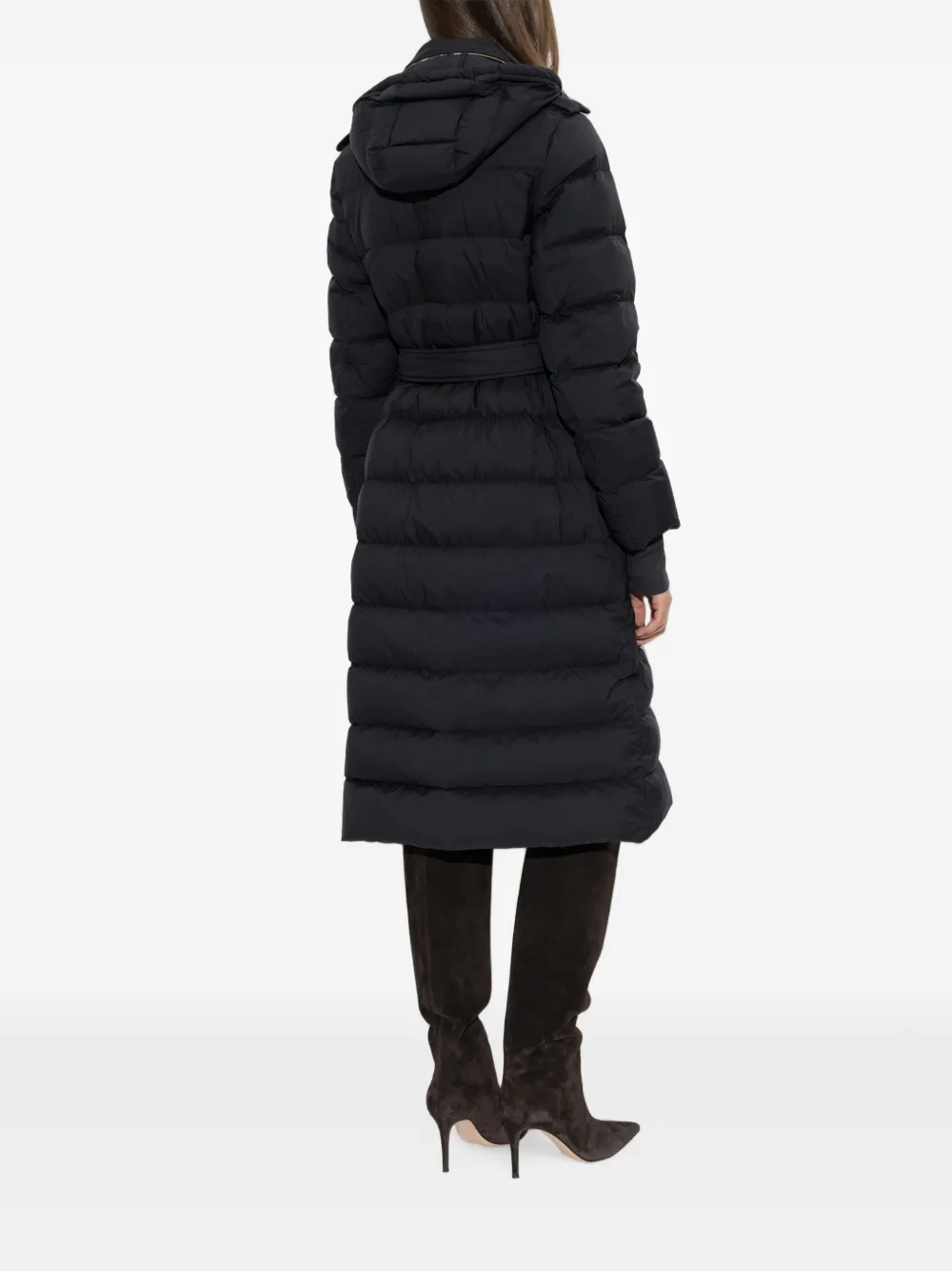 Burberry Kent jas met ceintuur Zwart