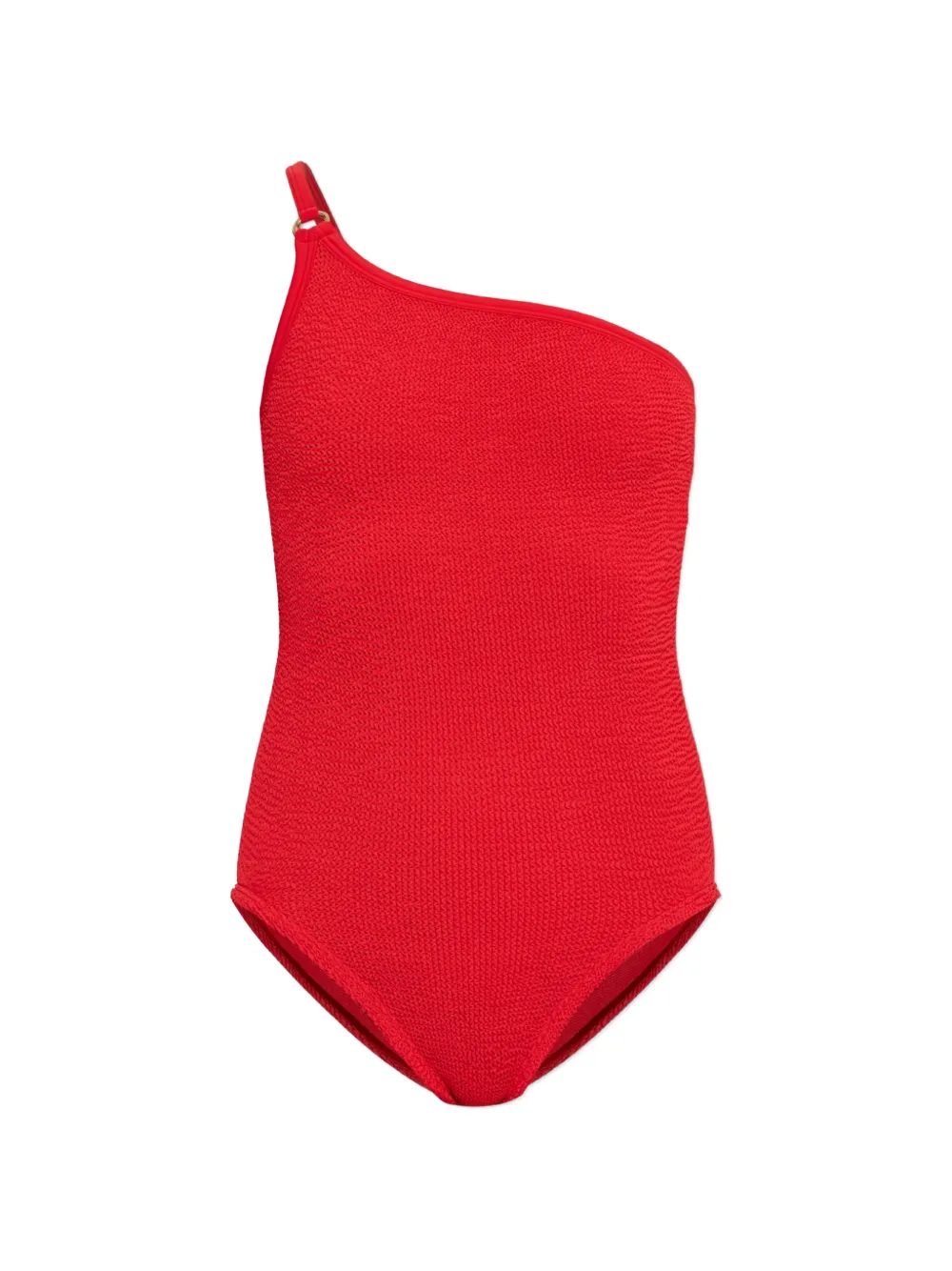 Hunza G Clara crinkle-effect swimsuit - Rosso