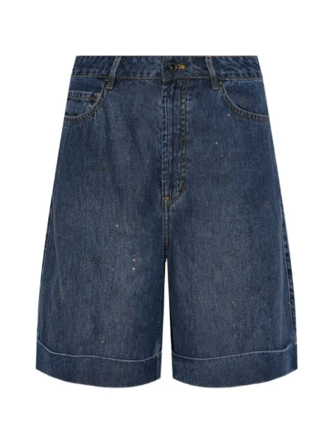 Self-Portrait sequin-embellished knee-length shorts