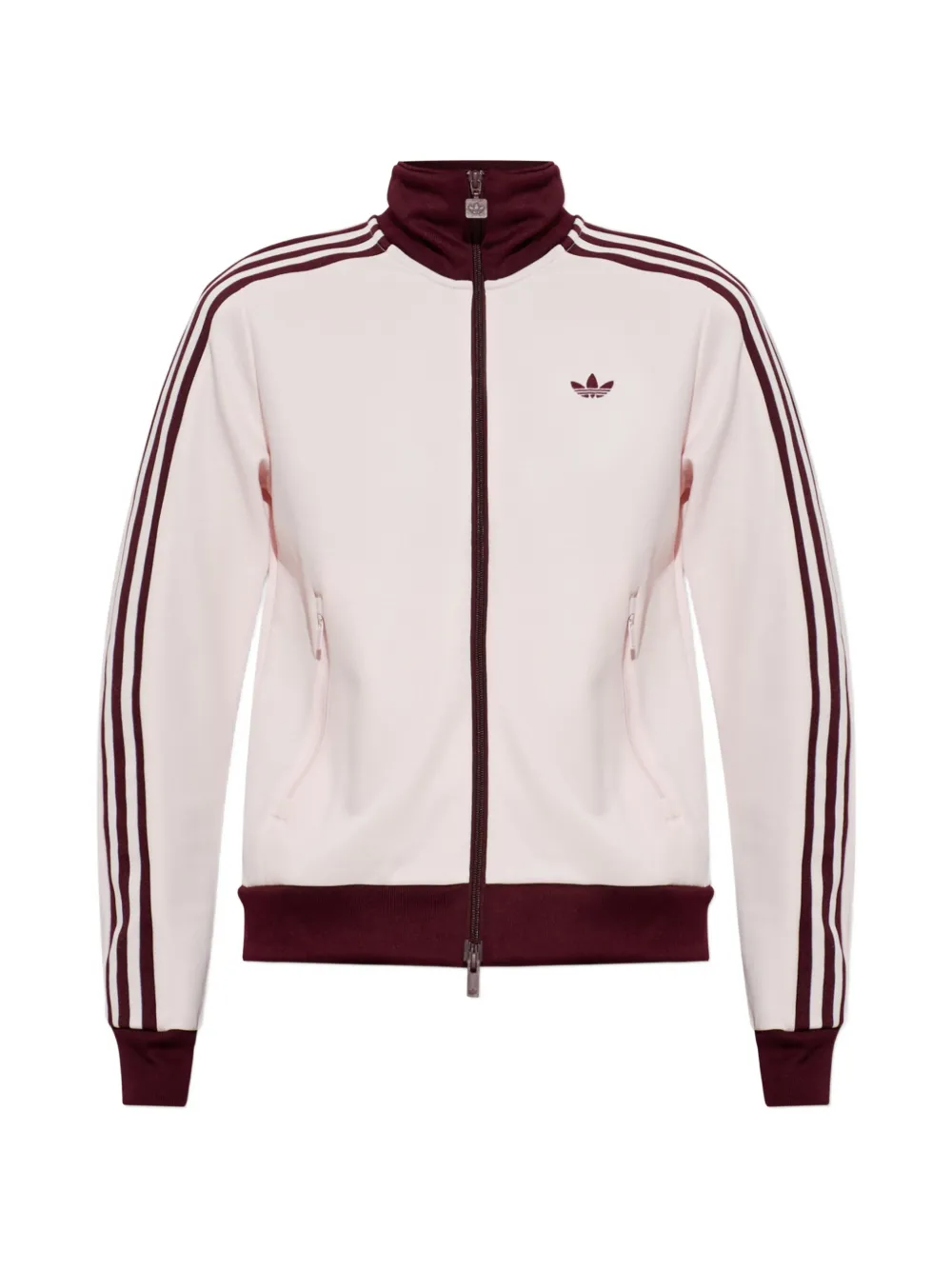 adidas logo-embroidered side-stripe jacket - Rosa