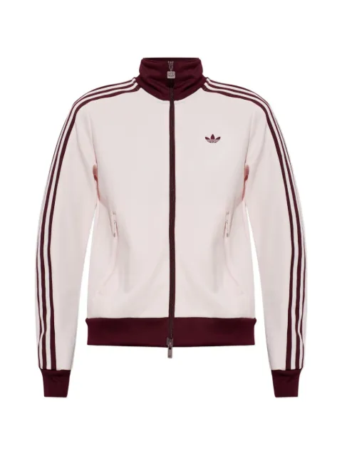 adidas logo-embroidered side-stripe jacket