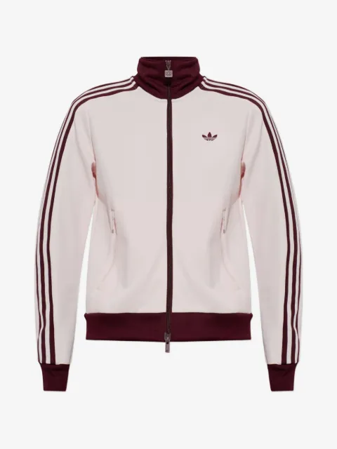 adidas logo-embroidered side-stripe jacket