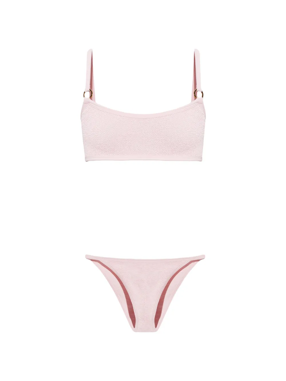 Hunza G Iris crinkle-effect bikini - Rosa