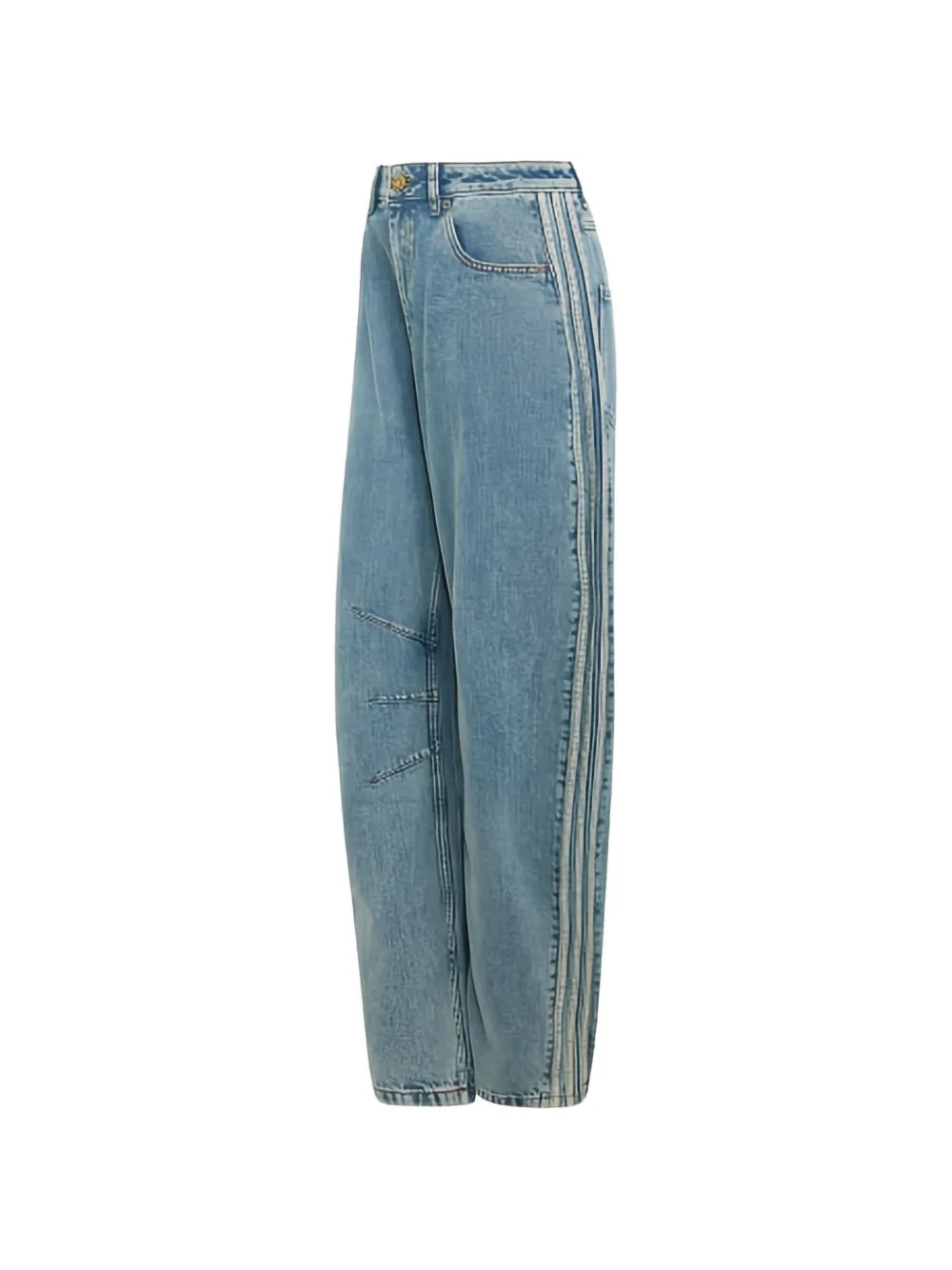 adidas Jeans met zijstreep Blauw