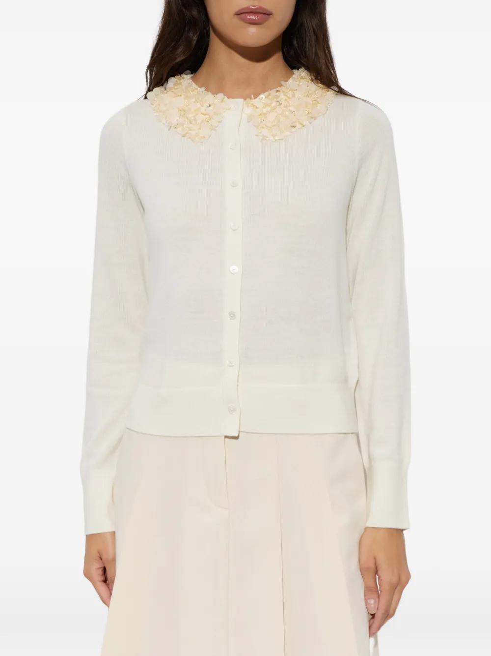 Ulla Johnson Anna vest met pailletten Beige
