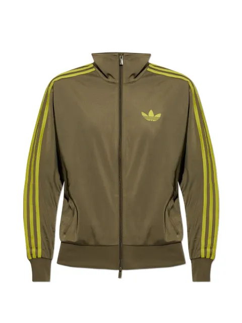 adidas chaqueta con detalle de rayas y logo