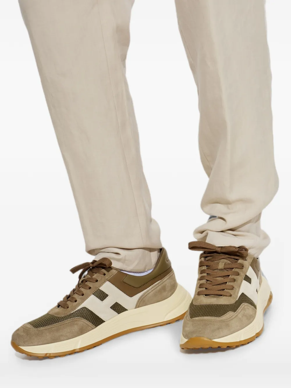 Hogan Hyperlight panelled sneakers Bruin