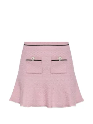 Simone Rocha レーストリム ミディスカート | ピンク | FARFETCH JP
