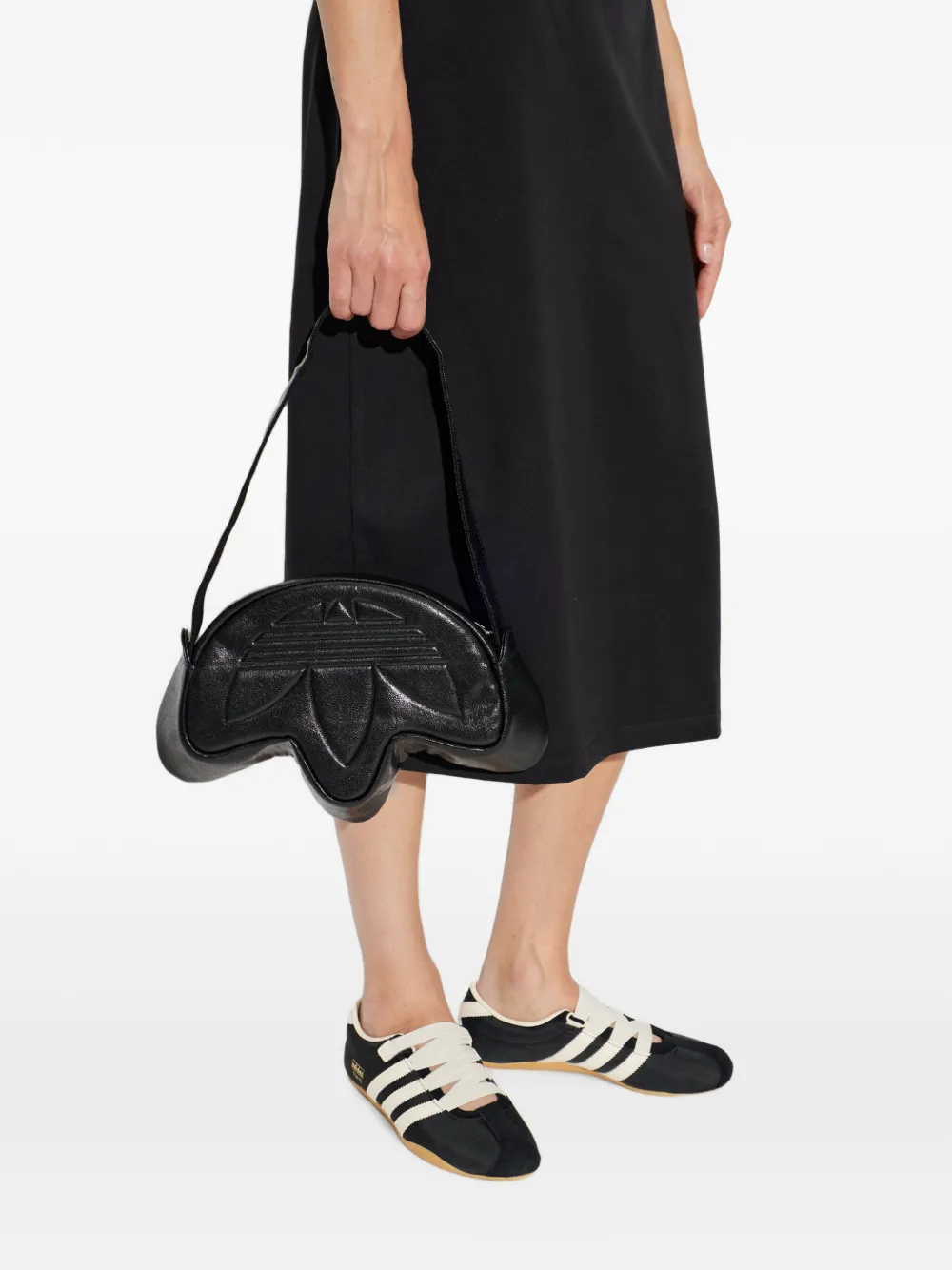 adidas Trefoil zip-fastening shoulder bag Zwart