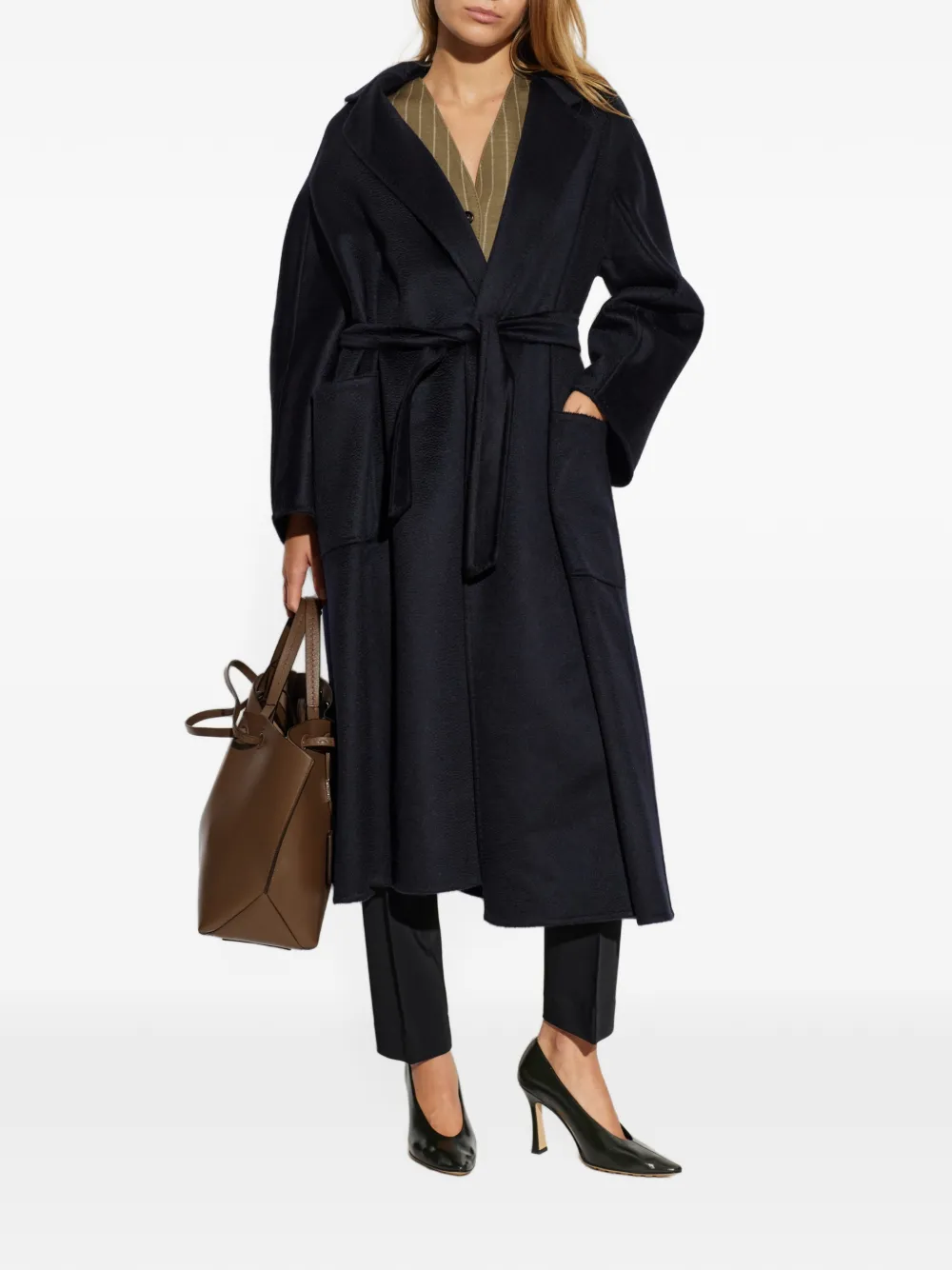 Max Mara Ludmilla kasjmier jas Blauw