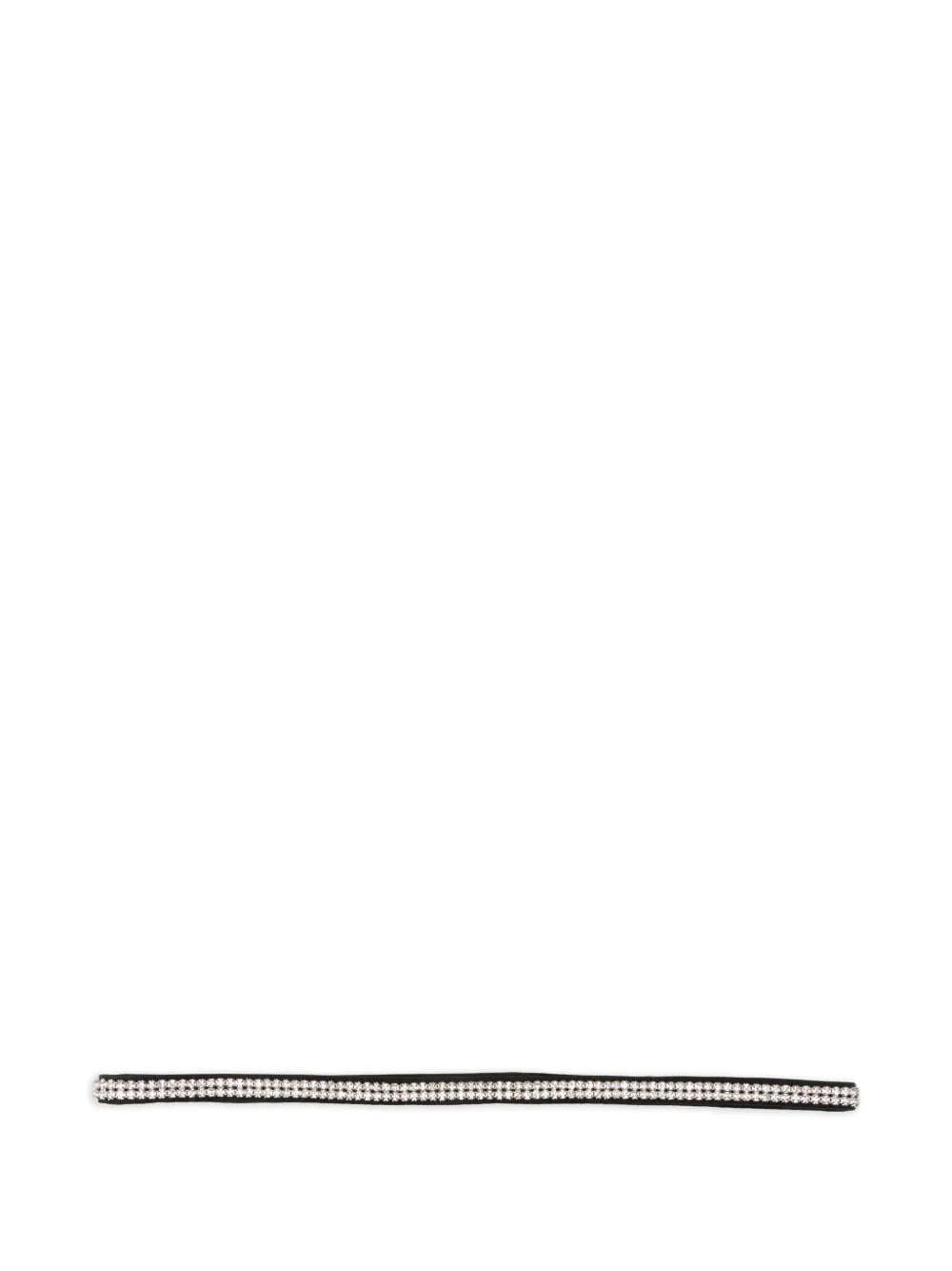 Dolce & Gabbana Pre-owned 2000s Crystal-embellishment Belt in Black, view 2