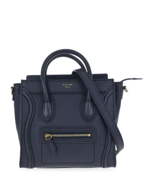 Celine Pre-Owned 2011 나노 로고 프린트 토트 백