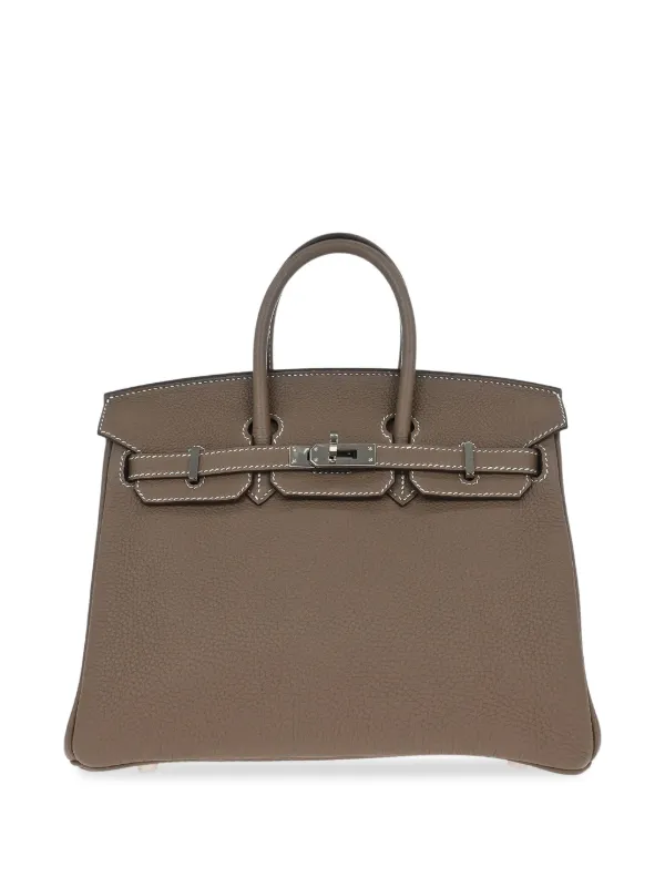 Hermès Pre-owned 2019 Togo Birkin 25 Handbag in Neutrals