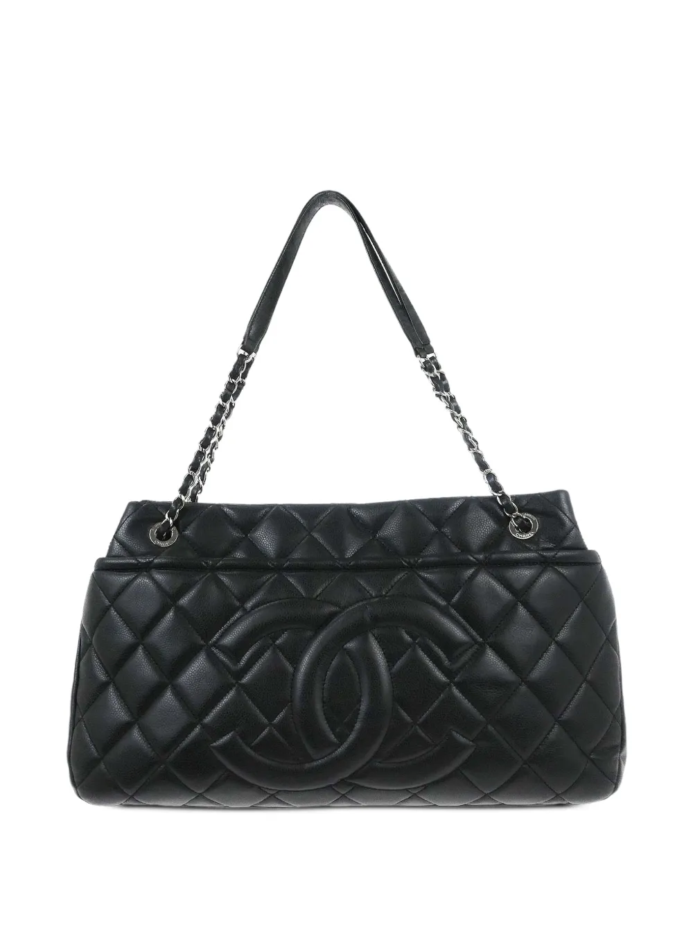 CHANEL Pre-Owned 2012 CC-detail shoulder bag - Nero