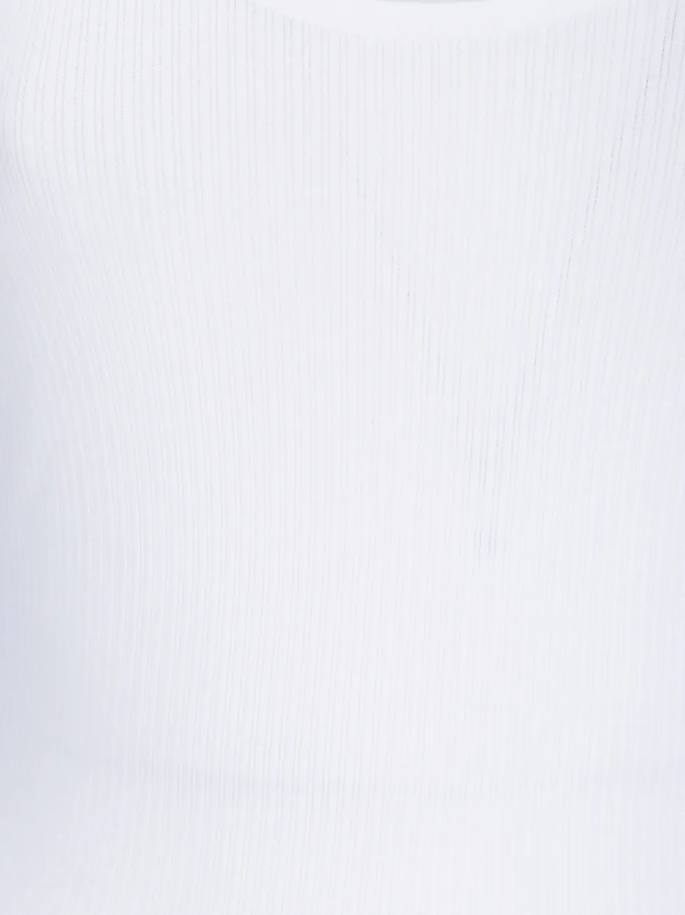 James Perse Daily ribgebreide tanktop Wit