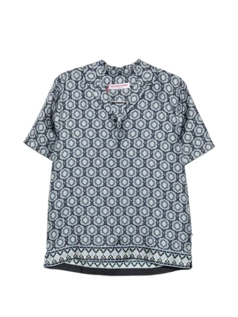 Orlebar Brown geometric-print camp-collar shirt
