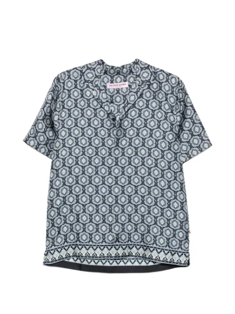 Orlebar Brown geometric-print camp-collar shirt