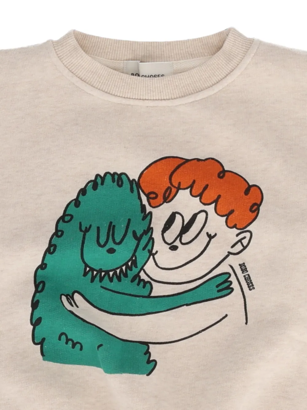 Bobo Choses Sweater met grafische print Beige