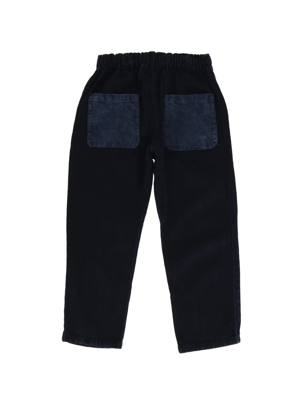 Bobo Choses Jeans met elastische taille en geborduurd logo Blauw