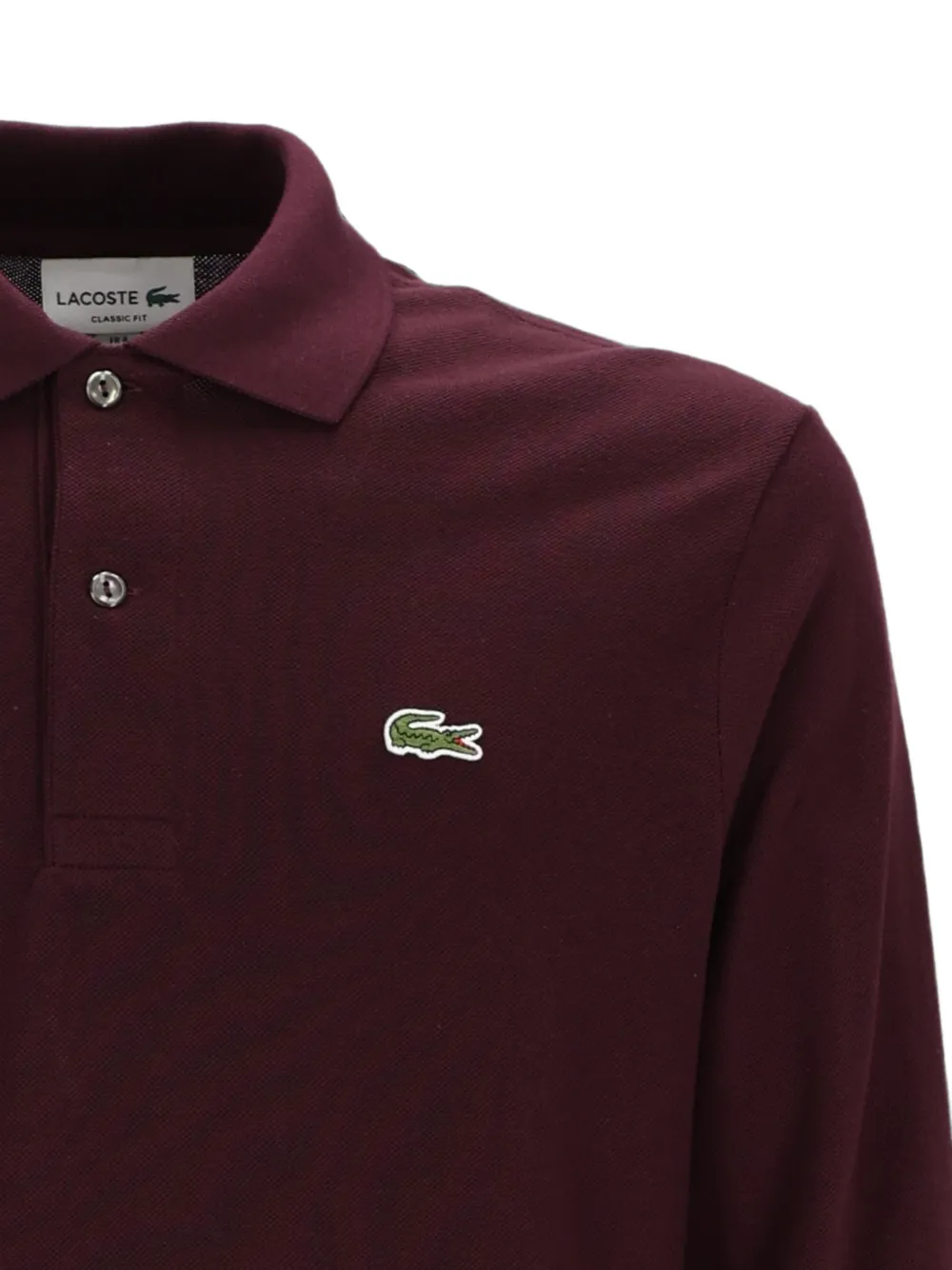 Lacoste Poloshirt met logopatch Bruin