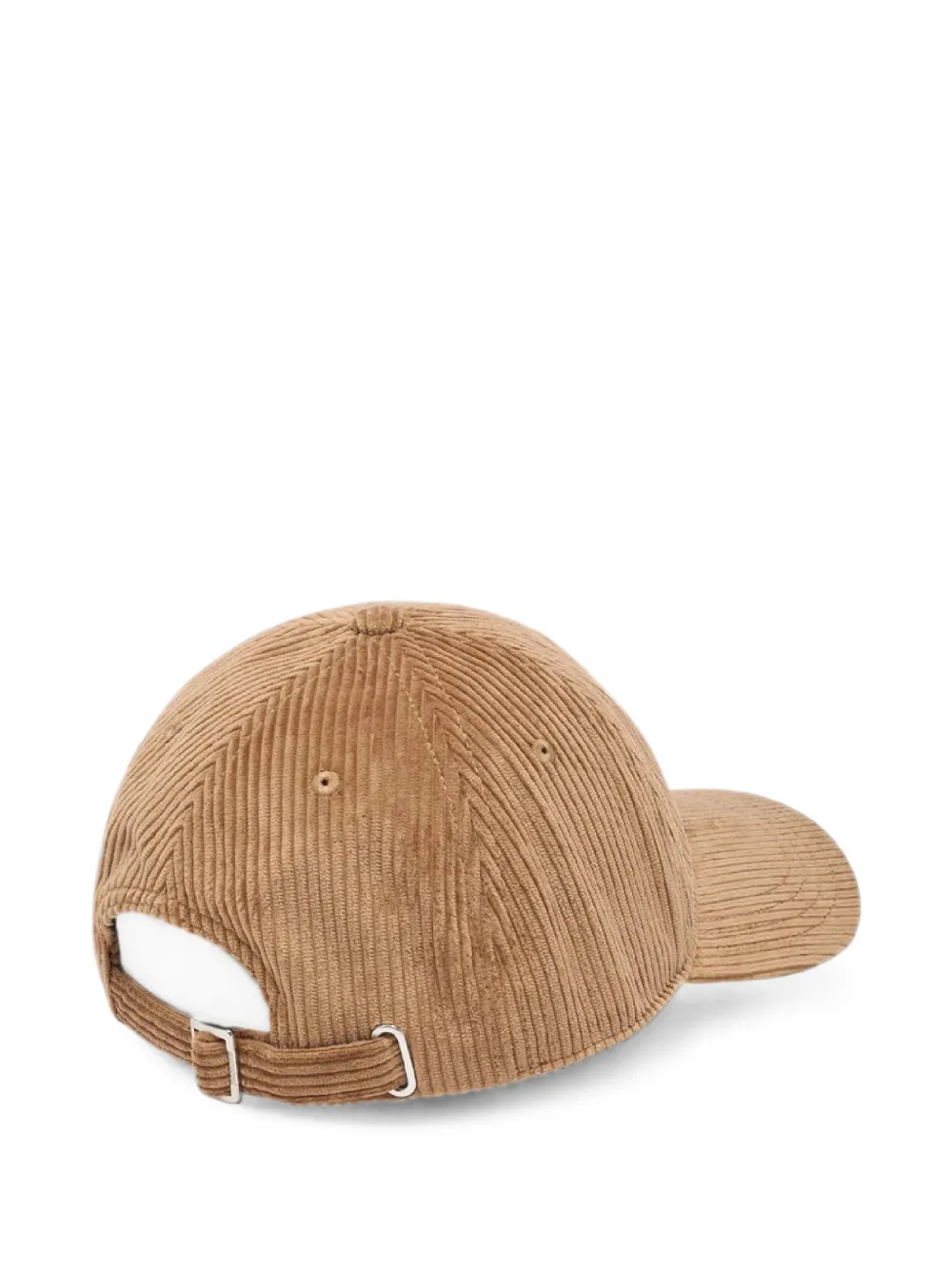 Lacoste Ribfluwelen pet met logopatch Bruin