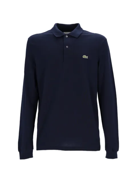 Lacoste polo de manga larga con parche del logo
