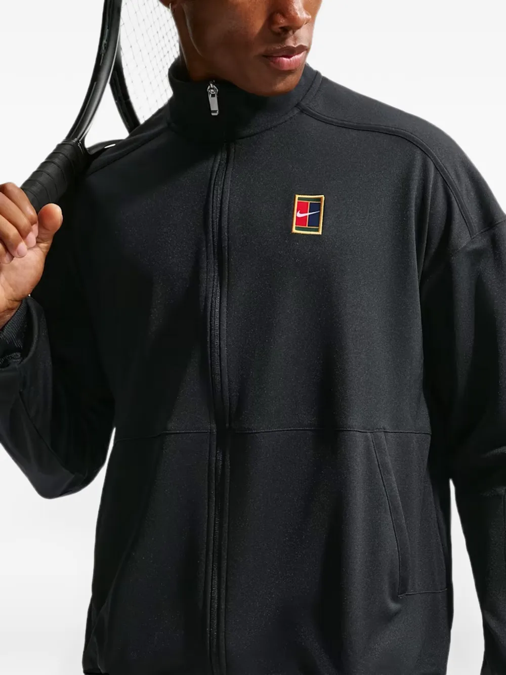 Nike Trainingsjack met logopatch Zwart