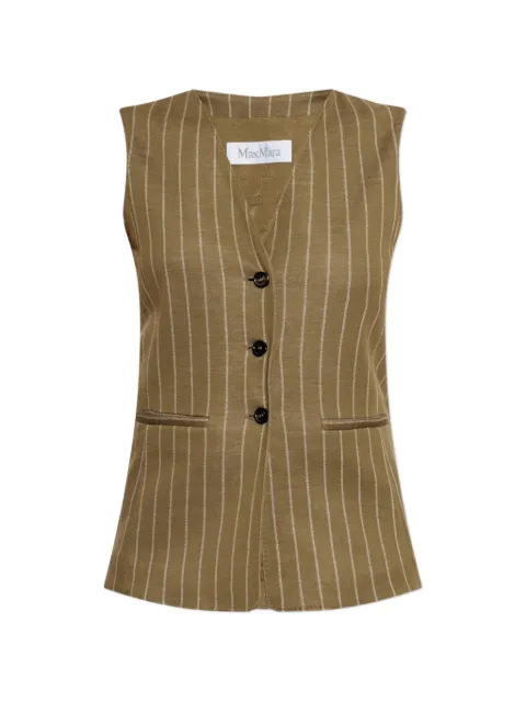 Max Mara Riccio pinstriped waistcoat