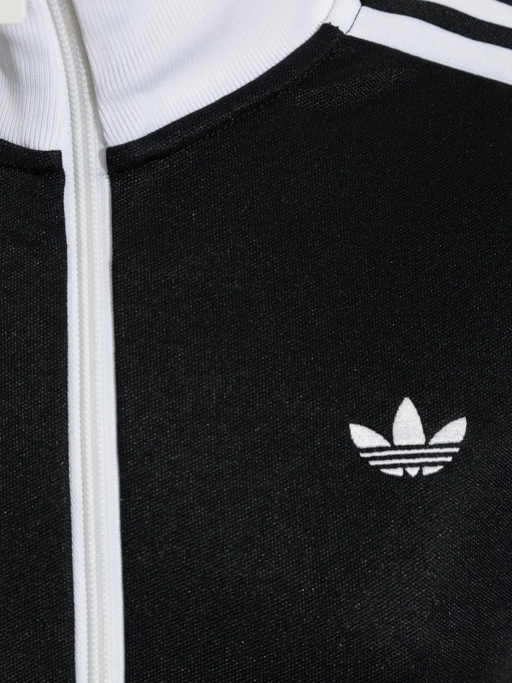 adidas Gestreept trainingsjack met geborduurd logo Zwart