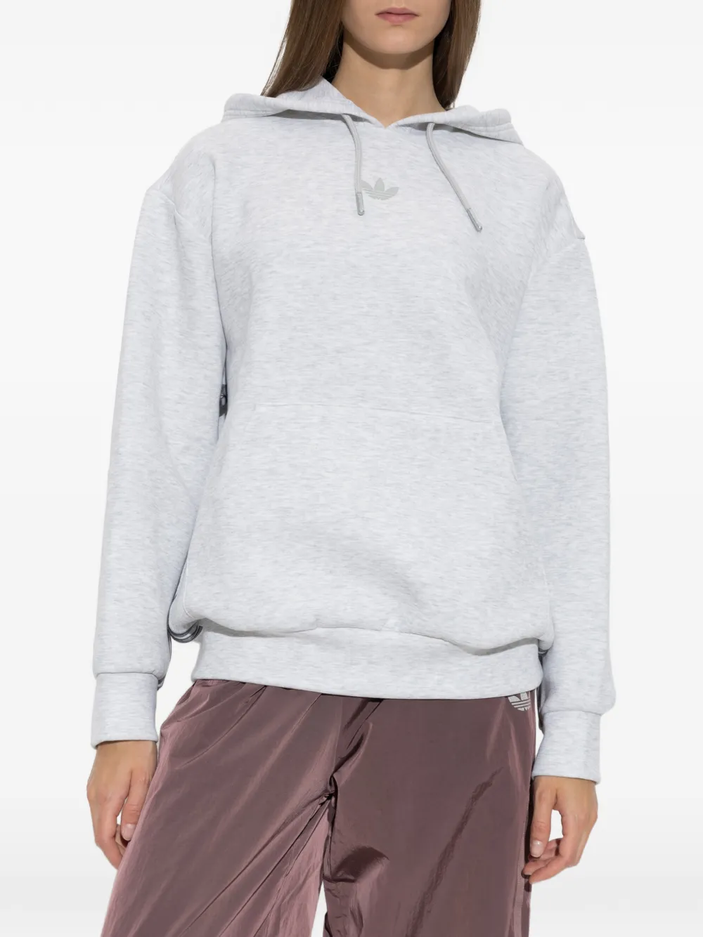 adidas Hoodie met geborduurd logo Grijs