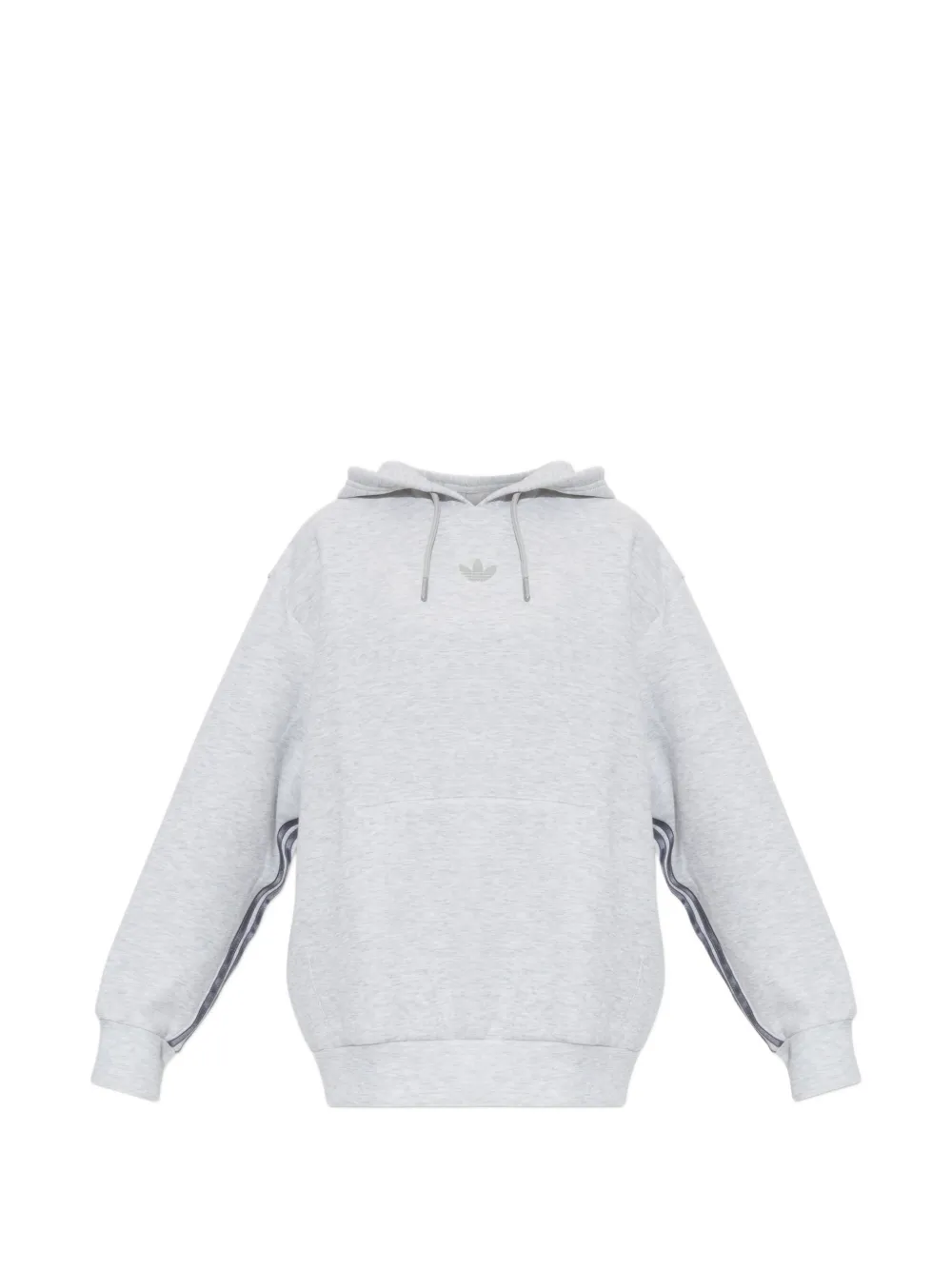 adidas logo-embroidered hoodie - Grau