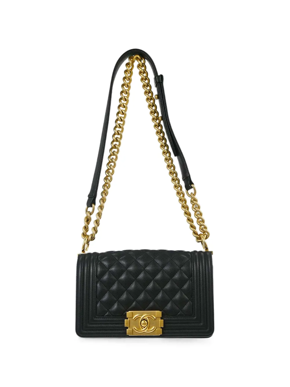 CHANEL Pre-Owned small 2019 Boy quilted shoulder bag - Nero