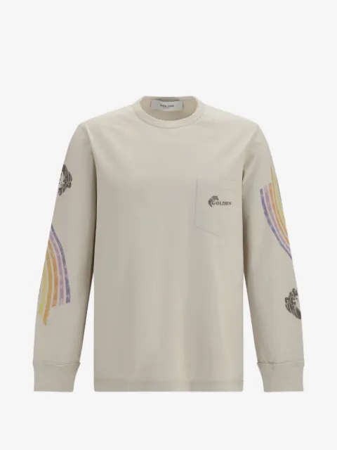 Golden Goose playera manga larga con estampado gráfico